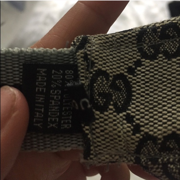 Gucci unisex canvas gray adjustable visor hat - Picture 5 of 5